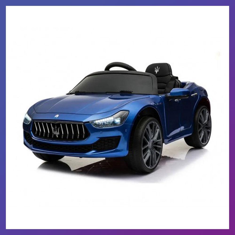 Дитячий електромобіль на акумуляторі Maserati SL8631 з пультом радіокерування для дітей 3-8 років синій