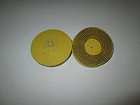 Зачисной диск-щётка 76.2мм жёлтый Р80 Bristle Disc