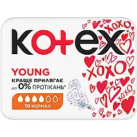 Гигиенические прокладки Kotex Young Normal, 10 шт. котекс 4 капли