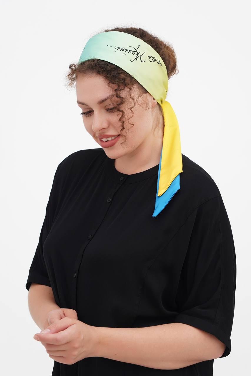 Дизайнерський твіллі "Серце України" від бренда My Scarf, фото 1