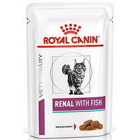 Вологий корм Royal Canin Renal Feline With Fish із рибою для кішок при захворюваннях нирок 12x85 г