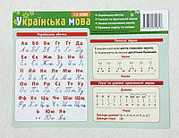 Картонка-подсказка Украинский язык 1-2 класс 15*20 см (укр. язык) 66439 Зірка