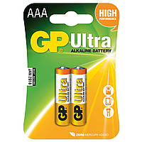 Батарейка GP Ultra Alkaline AAА (LR3) 1,5V мизинчиковая (бл-2 шт)