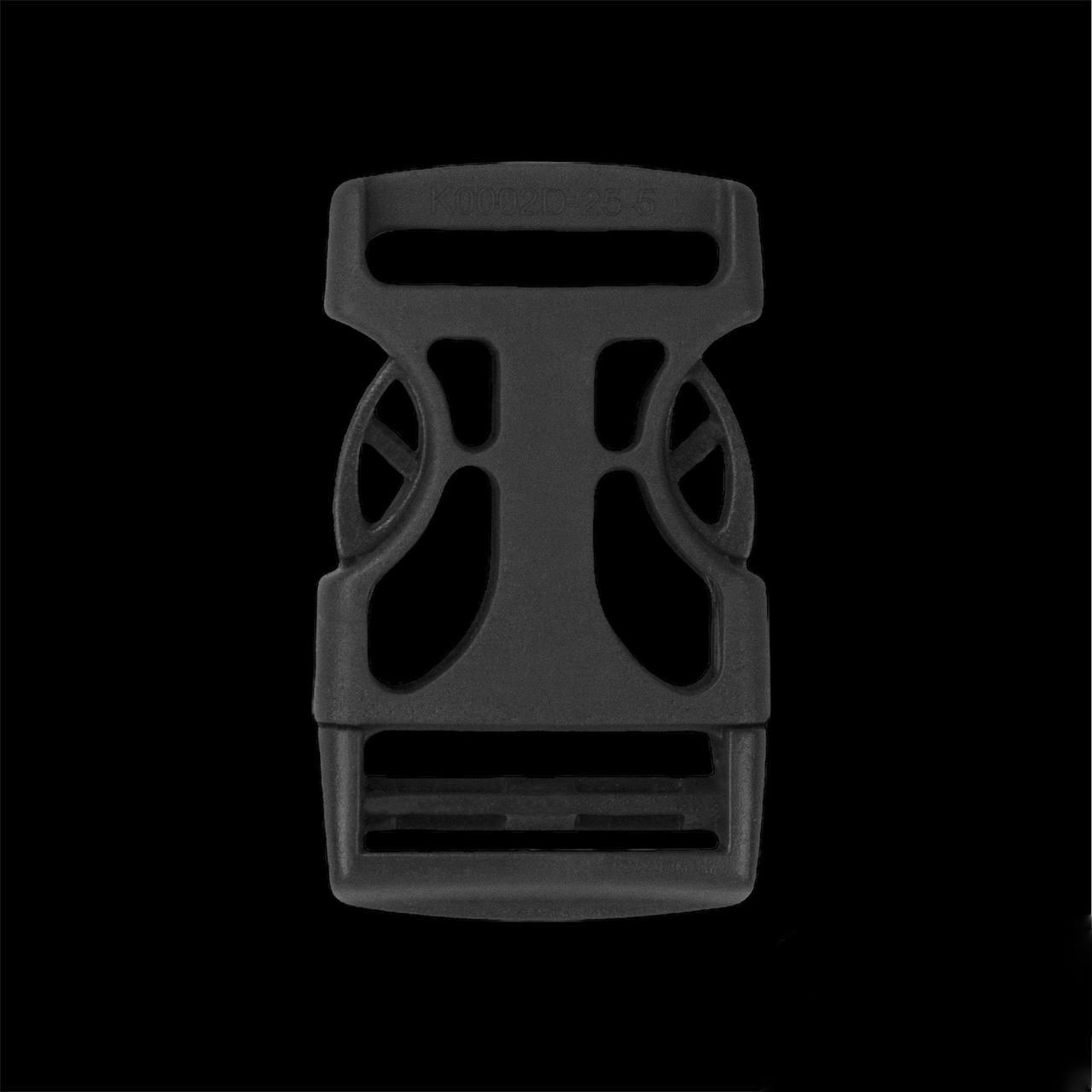 Фастекс (пряжка) скелет 25 мм поліамідний колір чорний, фото 1