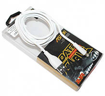 USB кабель Aspor AC-02 Plus Lightning 2.1A/2м- білий