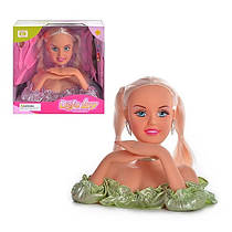 Лялька Манекен голова для зачісок 20957 DEFA, заколочки, пасма, бігуді