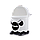 Відро для сміття MVM настільне з кришкою BIN-07 1.2 л Біле (BIN-07 1.2L WHITE), фото 3