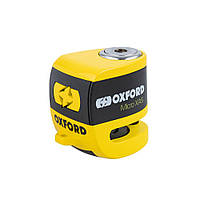Oxford Micro XA5 Alarm Disc Lock Yellow/Black Замок противоугонный с сигнализацией