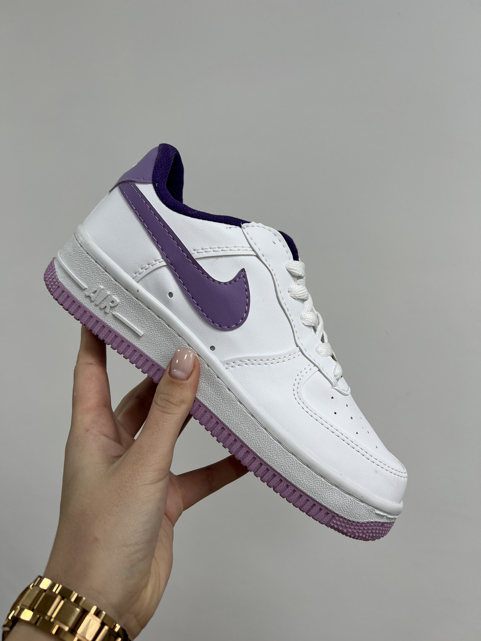 N ike Air Force 1 Low White Purple ID 1890577580