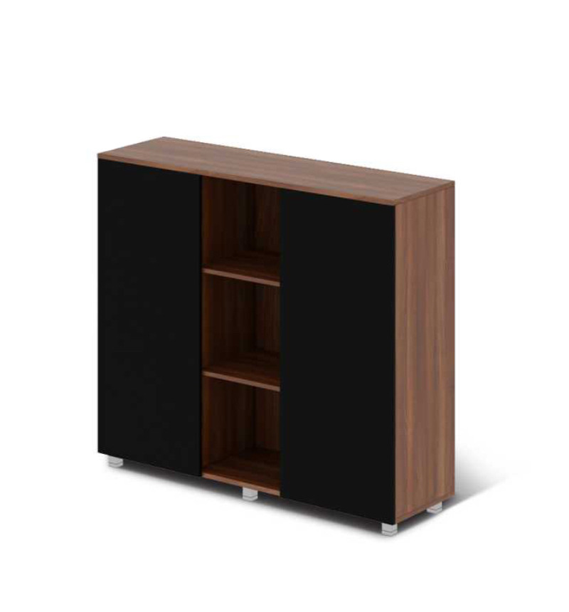 Шафа для документів Глос G4.03.12 корпус ДСП фасад скло висота 1176 мм (MConcept-ТМ)