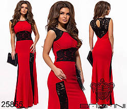 Сукня максі з гіпюром розміри норма, фото 3