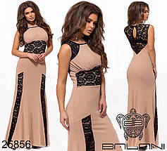 Сукня максі з гіпюром розміри норма, фото 4