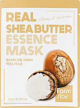 Тканинна маска з олією Ши FarmStay Real Shea Butter Essence Mask 23ml