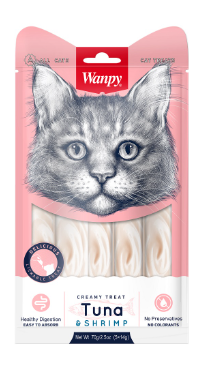 Ласощі Wanpy для котів з тунцем та креветками | Wanpy Tuna&Shrimp Creamy Treats 70 грам, фото 2