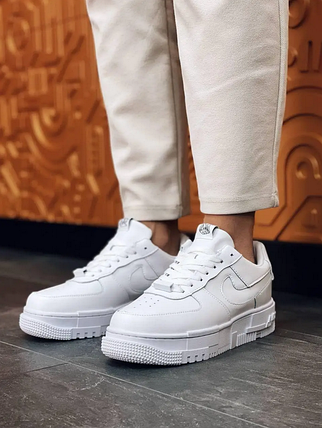 Кросівки Nike Air Force 1 Pixel найк еір форс білі, фото 1