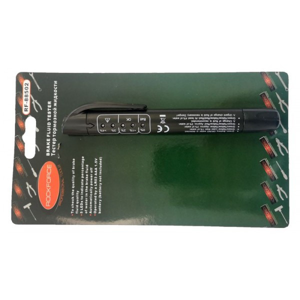Тестер гальмівної рідини (LR03, AAA, 1.5V), у блістері ROCKFORCE RF-88502