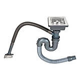 Кухонна мийка Platinum Handmade 5050 PVD HSBB квадратний сифон 3.0/1.0, фото 10