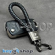 Брелок для авто ключів RAVON (Равон) плетений шкіряний (чорний)