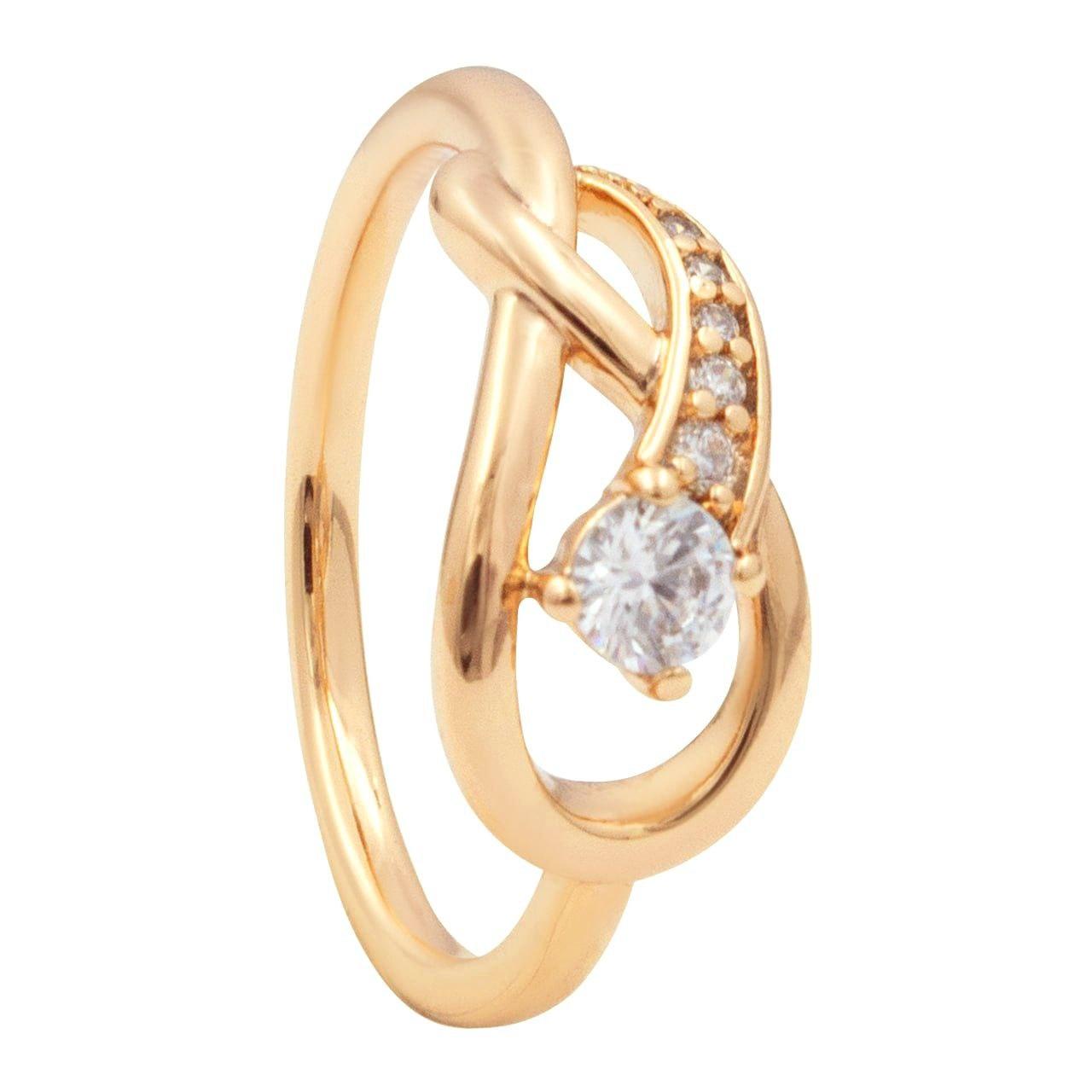 Кільце "Витонченність" лимонна позолота Xuping 624504, фото 1