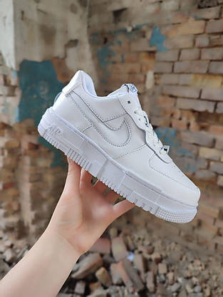 Кросівки Nike Air Force 1 Pixel найк еір форс білі, фото 3