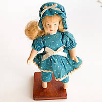 Лялька керамічна на підставці Вінтаж 15 см Дівчинка в піжамі