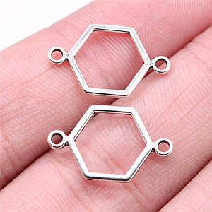 Конектори, шарми з металу / 19x13мм / Упаковка - 10 шт / "Сота"