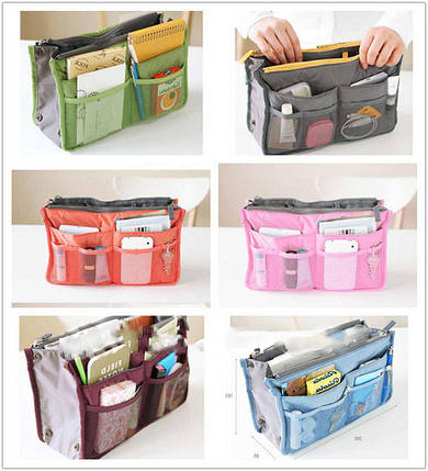Жіноча органайзер-дорожня косметичка (Bag-in-Bag) (жовта), фото 1