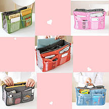 Жіноча органайзер-дорожня косметичка (Bag-in-Bag) (жовта), фото 5