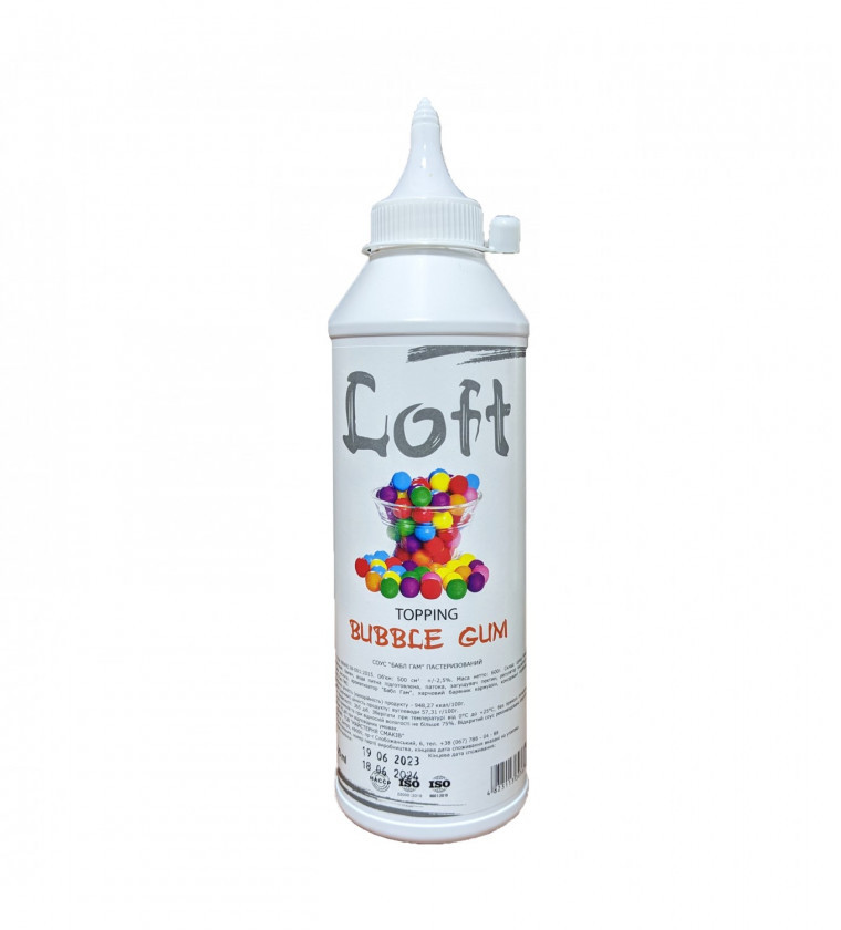 Топінг ТМ LOFT "Бабл Гам" 600г, 12пл./ящ.
