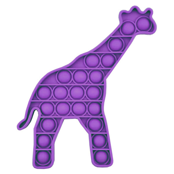 Pop It Антистрес Іграшка - (Поп Іт - Попіт - Popit) - Фіолетовий Жираф