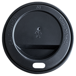 Кришка для стакана "Т" 70мм чорна (50/2000) T70