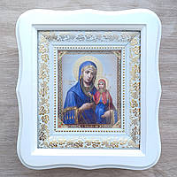 Ікона Анна Праведна свята, лик 10х12 см, у білому фігурному дерев'яному кіоті