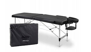 Масажний стіл Aveno Life чорний алюмінієвий