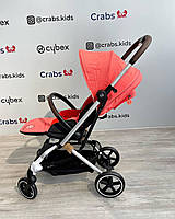 Коляска Cybex Eezy S Twist+ 2 SLV B Hibiscus Red (з бампером)