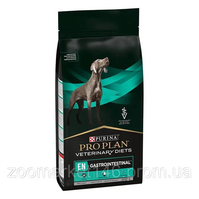 Pro Plan Veterinary Diets EN Gastrointestinal Canine, лікувальний сухий корм для собак з проблемами ШКТ, 1.5 кг