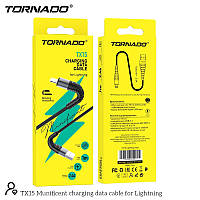 USB кабель Tornado TX15 Lightning (2,4A/1м)- чорний