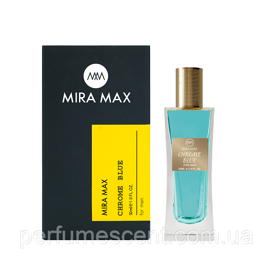 Парфумована вода для чоловіків Mira Max 30 мл CHROME BLUE, фото 1