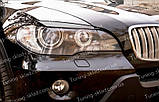 Вії BMW X5 E70 (накладки на передні фари БМВ Х5 Е70), фото 2