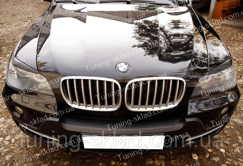 Вії BMW X5 E70 (накладки на передні фари БМВ Х5 Е70), фото 1