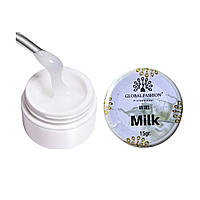 Гель молочний для нігтів Global Fashion Milk 15гр