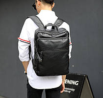Чоловічий міський повсякденний рюкзак для ноутбука з екошкіри.