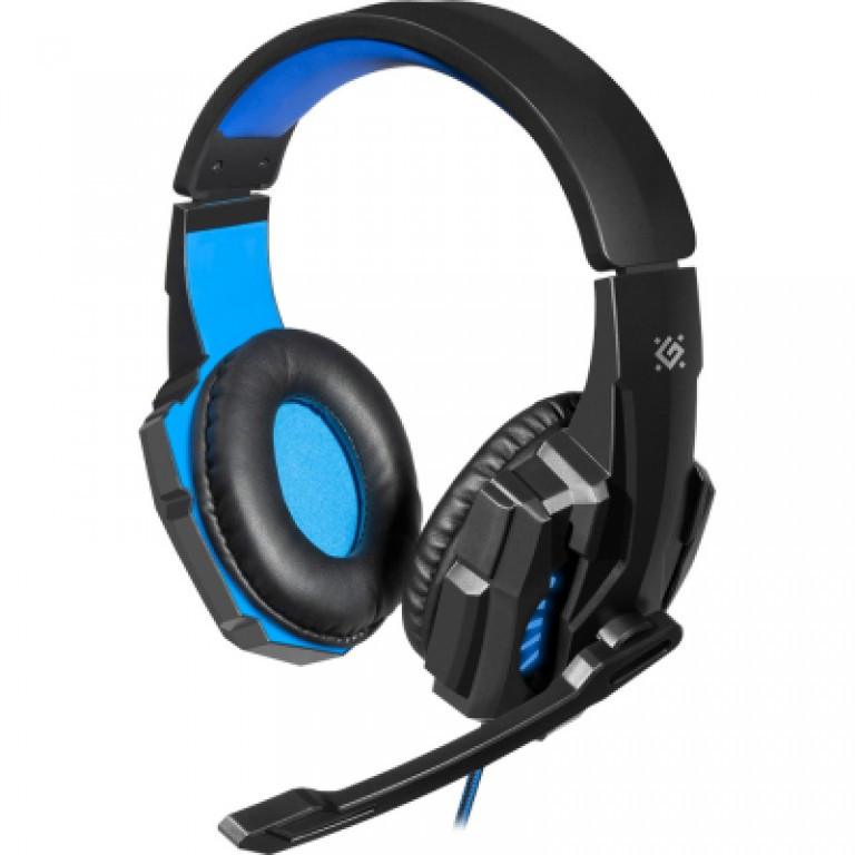 Ігрові навушники Defender Warhead G-390 LED (Black-blue)