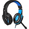 Ігрові навушники Defender Warhead G-390 LED (Black-blue), фото 6