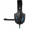 Ігрові навушники Defender Warhead G-390 LED (Black-blue), фото 5