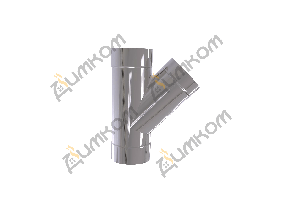 Трійник 45 град нерж/нерж діаметром 150/220мм.
