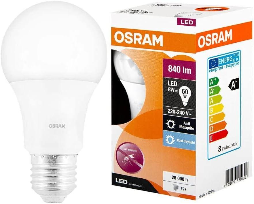 Світлодіодна лампа OSRAM MOSQ A60 LED 8W/827 E27, фото 1
