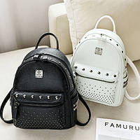 Маленький жіночий класичний міський міні рюкзок з екошкіри.