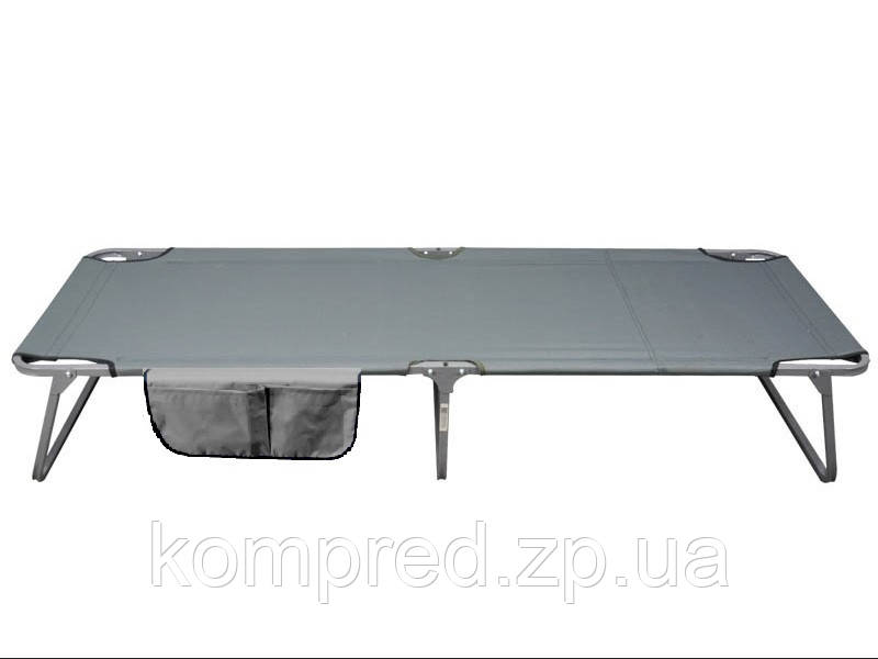 Розкладачка армійська на тканинній основі Оксфордз кишенею сіра Kompred OL574/2