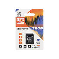 Карта пам&#039;яті Mibrand 32 GB microSDHC Class 10 UHS-I + SD Adapter MICDHU1/32GB-A