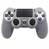 Силіконовий чохол для джойстика Sony PlayStation PS4 Type 9 Silver тех.пак